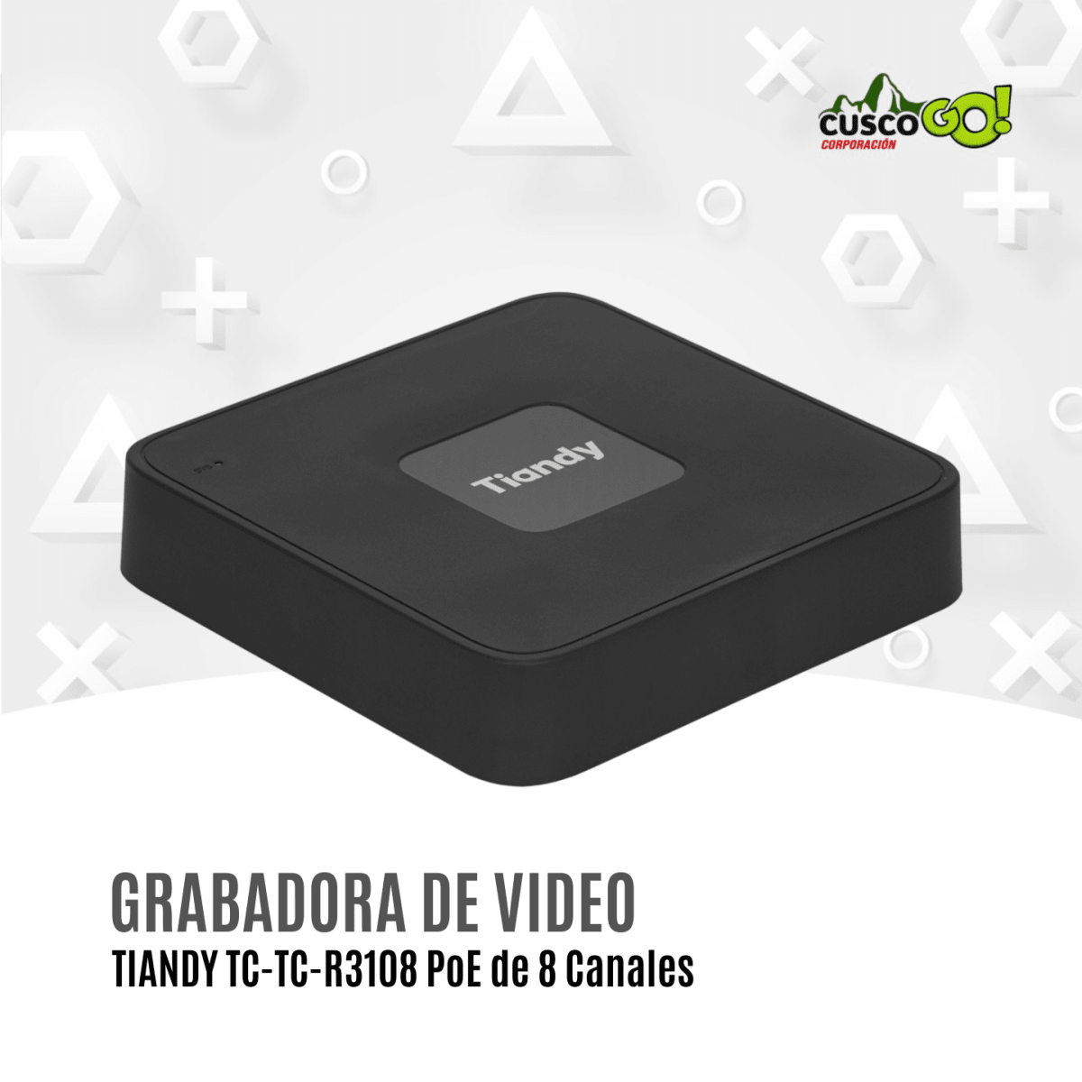 NVR Tiandy TC-R3108 PoE 8 Canales Soporta 6TB ONVIF 0