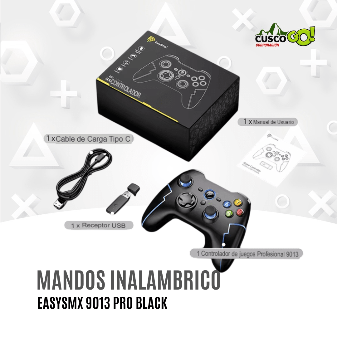 Mando Inalámbrico EasySMX 9013 Pro – Gamepad Bluetooth y 2.4 GHz con Vibración Dual2