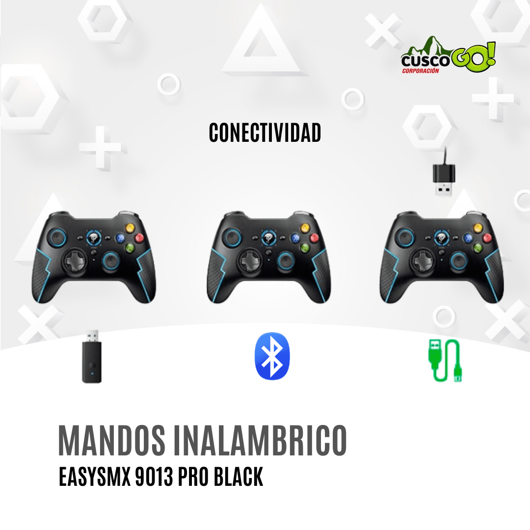 Mando Inalámbrico EasySMX 9013 Pro – Gamepad Bluetooth y 2.4 GHz con Vibración Dual4