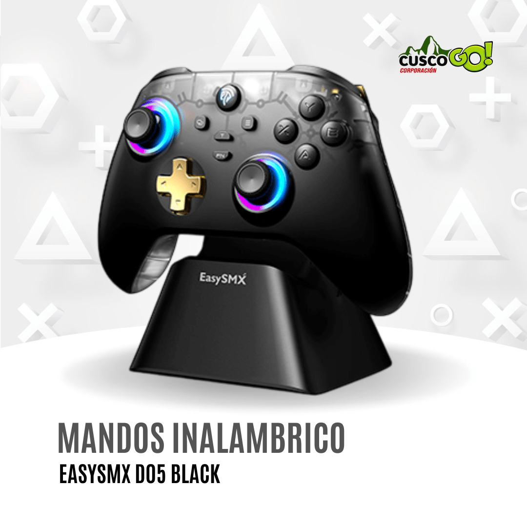 Mando Inalámbrico EasySMX D05 – Wi-Fi y Bluetooth, Dock de Carga y Luces RGB2