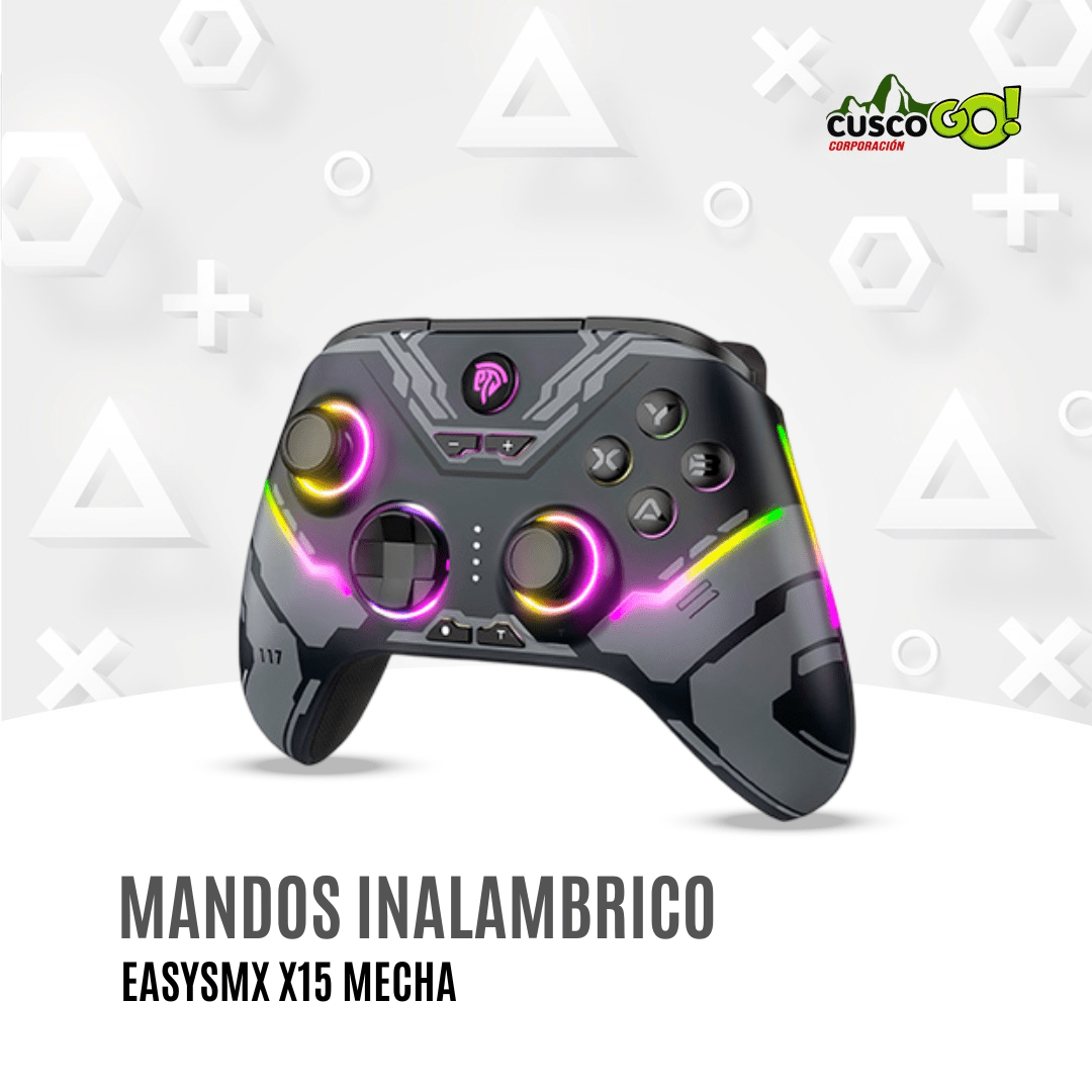 Mando Inalámbrico EasySMX X15 Mecha – Wi-Fi y Bluetooth, Vibración y Luces RGB 0