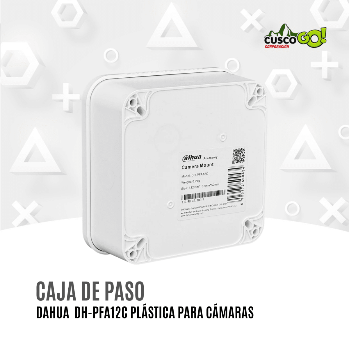 Caja de Paso Dahua DH-PFA12C Plástica para Cámaras2