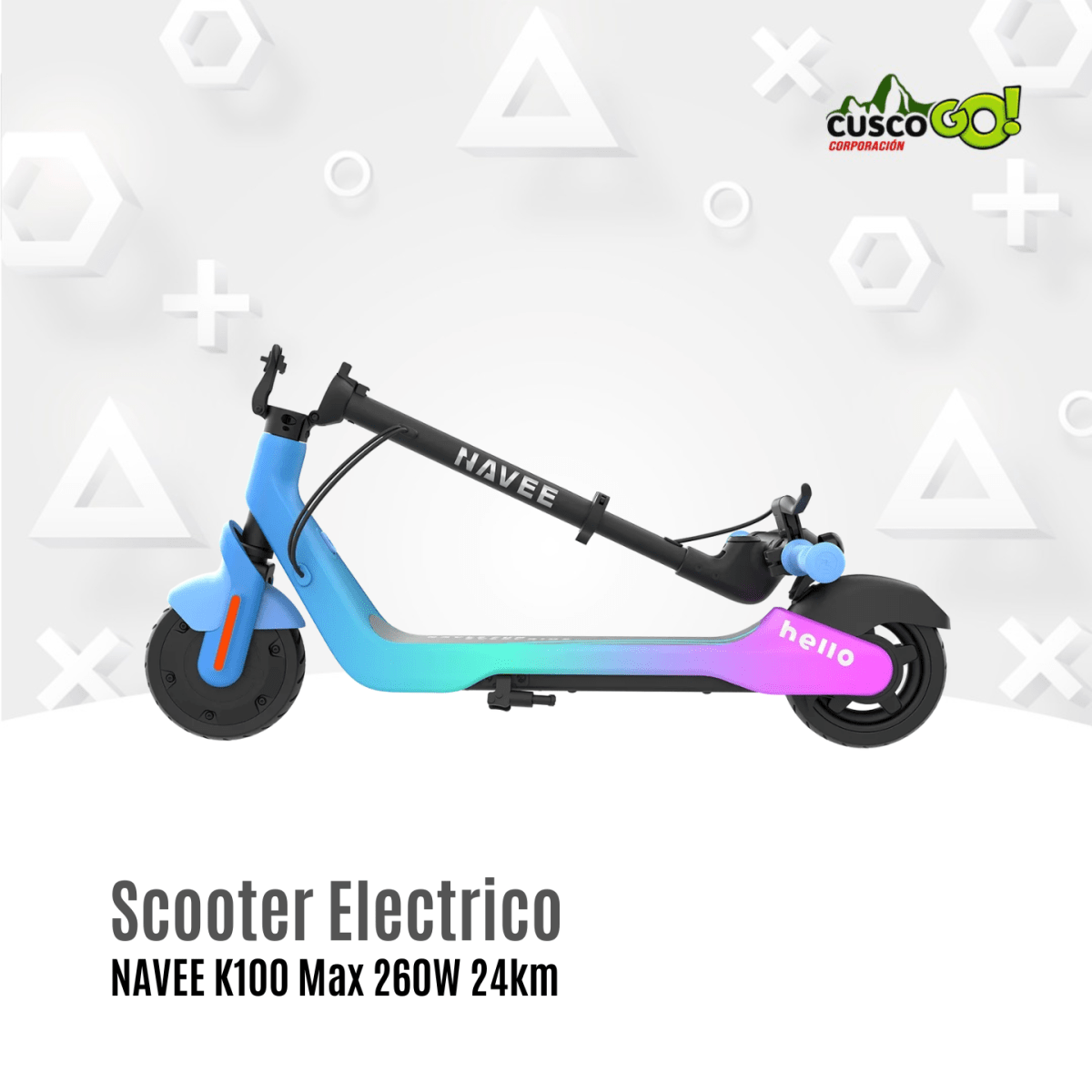 Scooter Eléctrico para Niños NAVEE K100 Max 260W 24km2