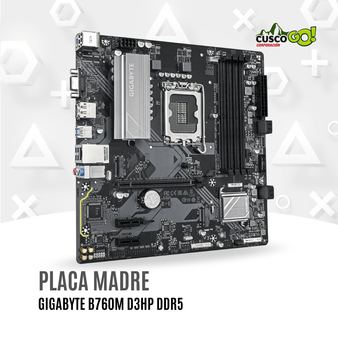 Placa Madre Gigabyte B760M D3HP DDR5 LGA1700 Micro ATX3