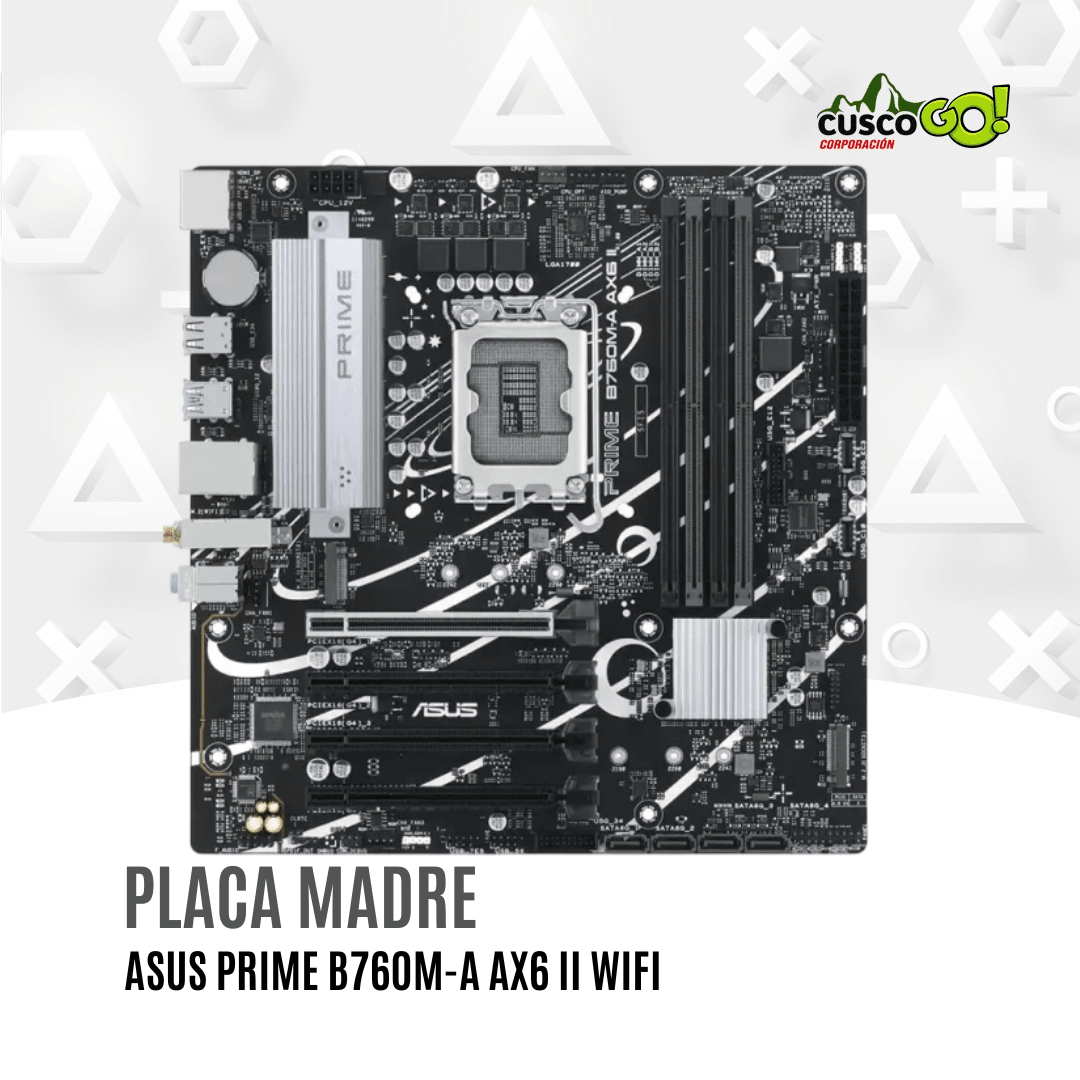 Placa madre ASUS Prime B760M-A AX6 II DDR5 Intel B760 mATX WiFi 62