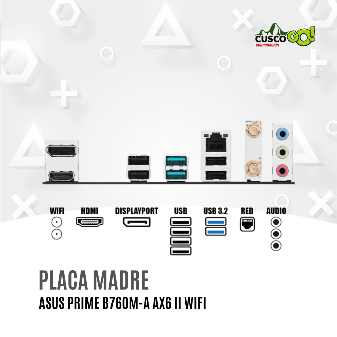 Placa madre ASUS Prime B760M-A AX6 II DDR5 Intel B760 mATX WiFi 63