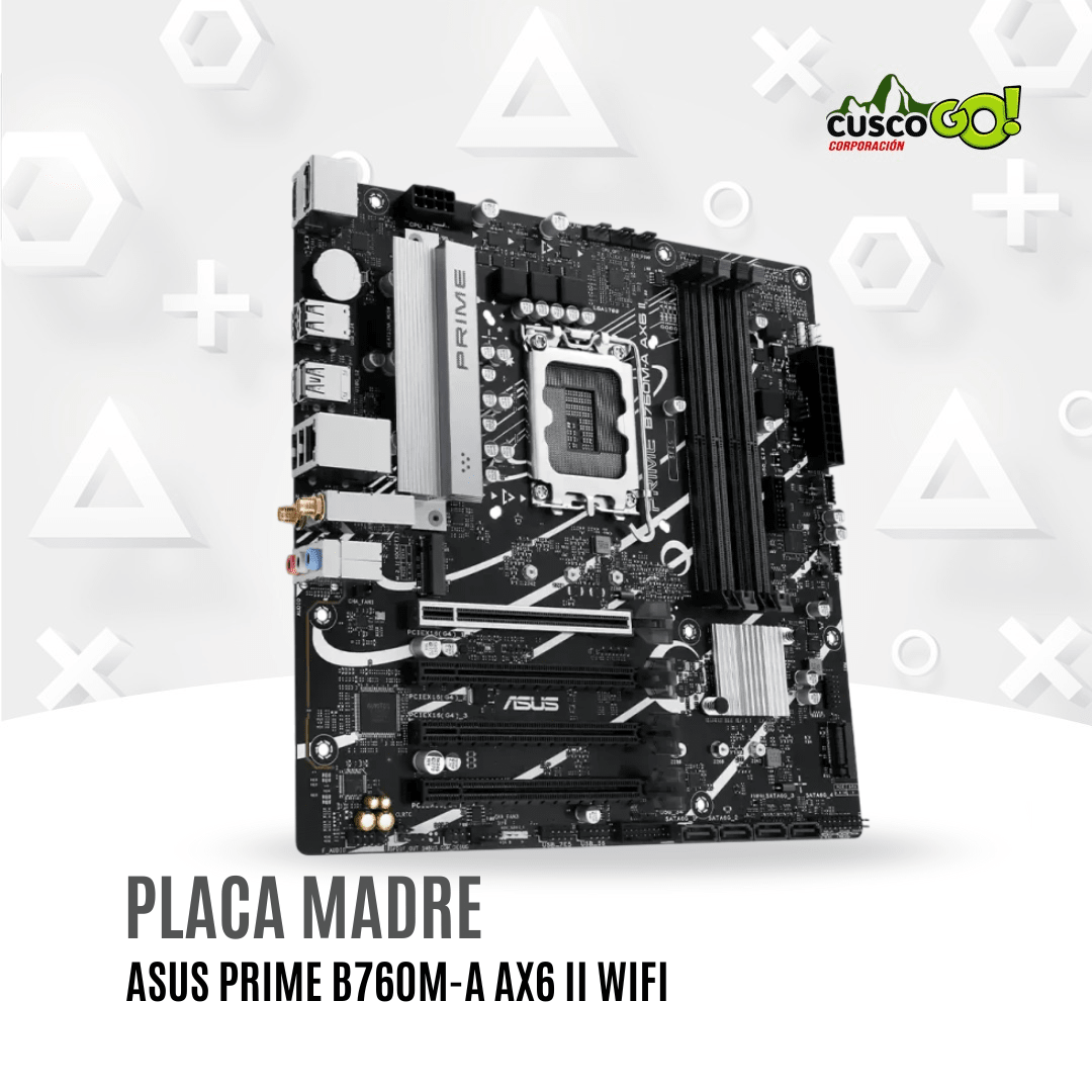 Placa madre ASUS Prime B760M-A AX6 II DDR5 Intel B760 mATX WiFi 64