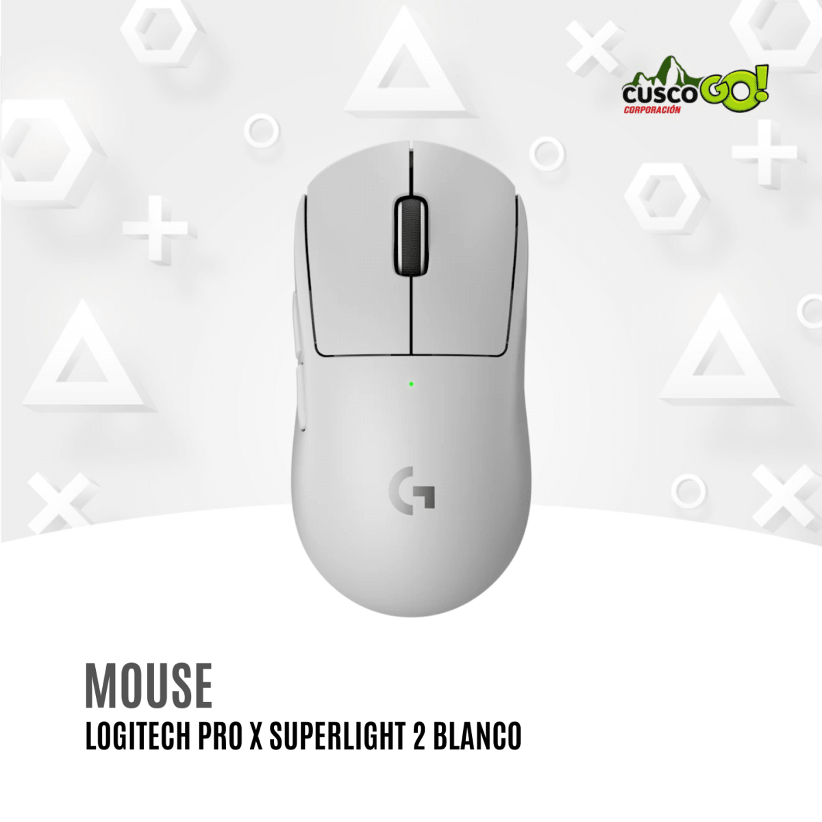 Mouse Gamer Logitech G Pro X2 Lightspeed Inalámbrico Blanco 0