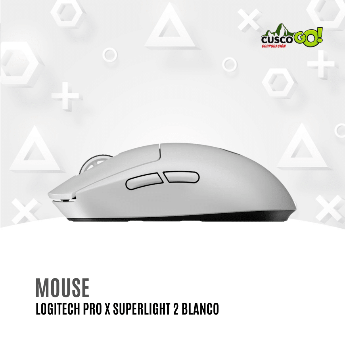Mouse Gamer Logitech G Pro X2 Lightspeed Inalámbrico Blanco3