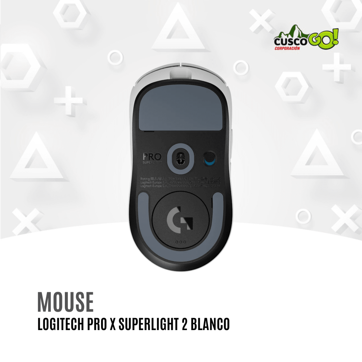 Mouse Gamer Logitech G Pro X2 Lightspeed Inalámbrico Blanco2