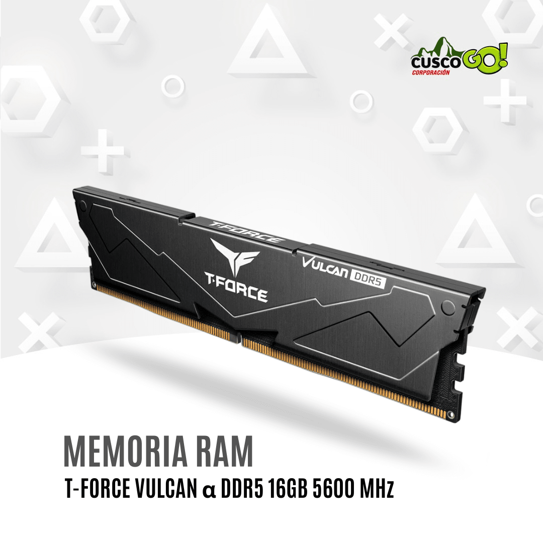 Memoria RAM T-Force Vulcan DDR5 16GB 5600MHz3