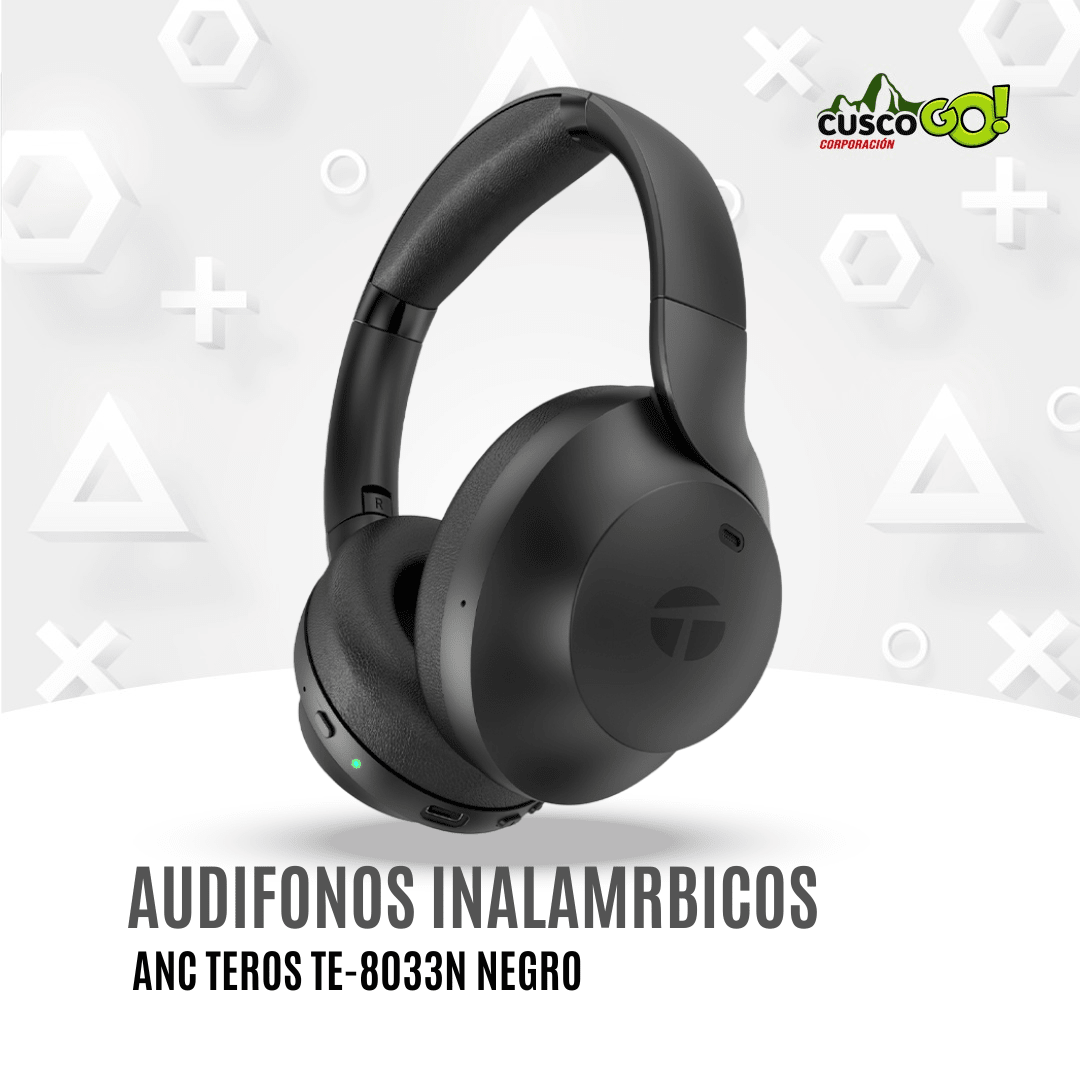 Audífono inalámbrico Teros TE-8033N – Over-Ear con ANC y Bluetooth 5 0
