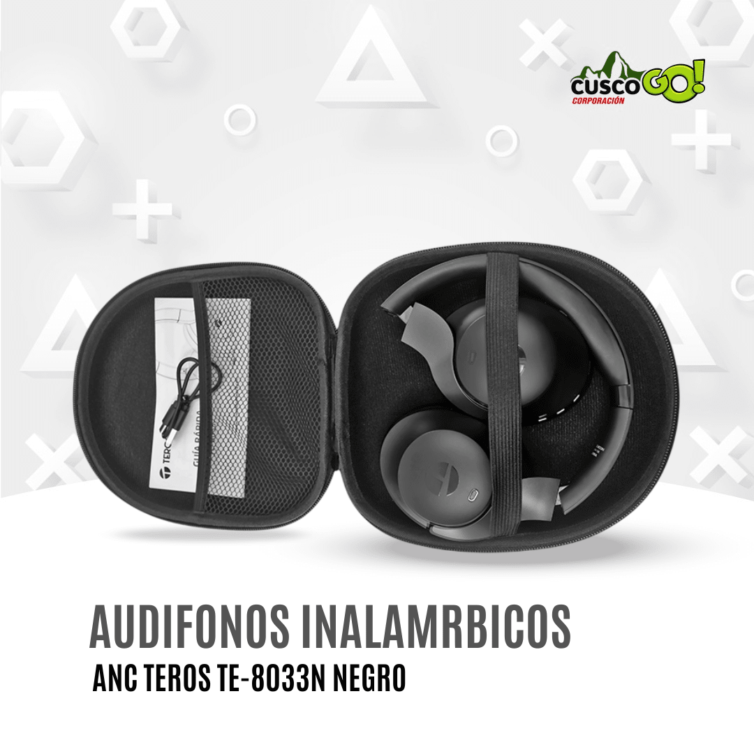 Audífono inalámbrico Teros TE-8033N – Over-Ear con ANC y Bluetooth 55