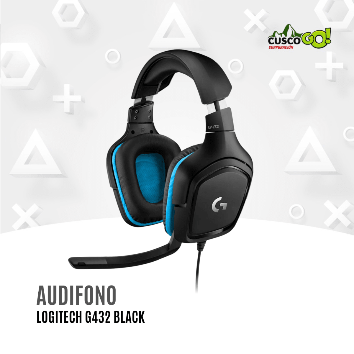 Audífonos Gamer Logitech G432 con Micrófono 0