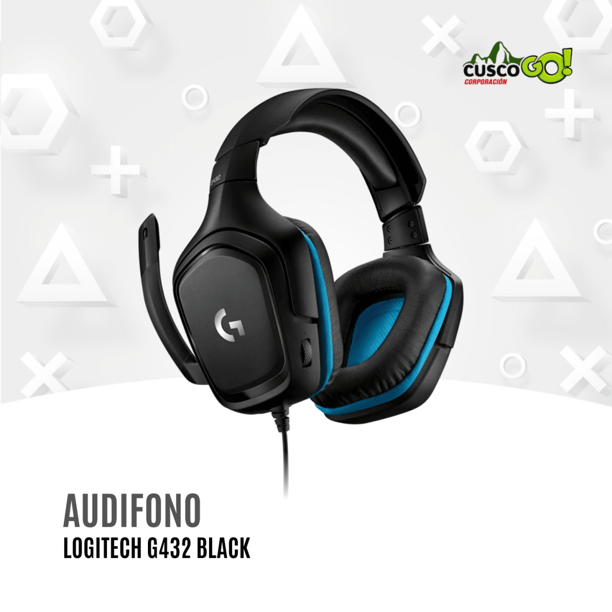 Audífonos Gamer Logitech G432 con Micrófono2