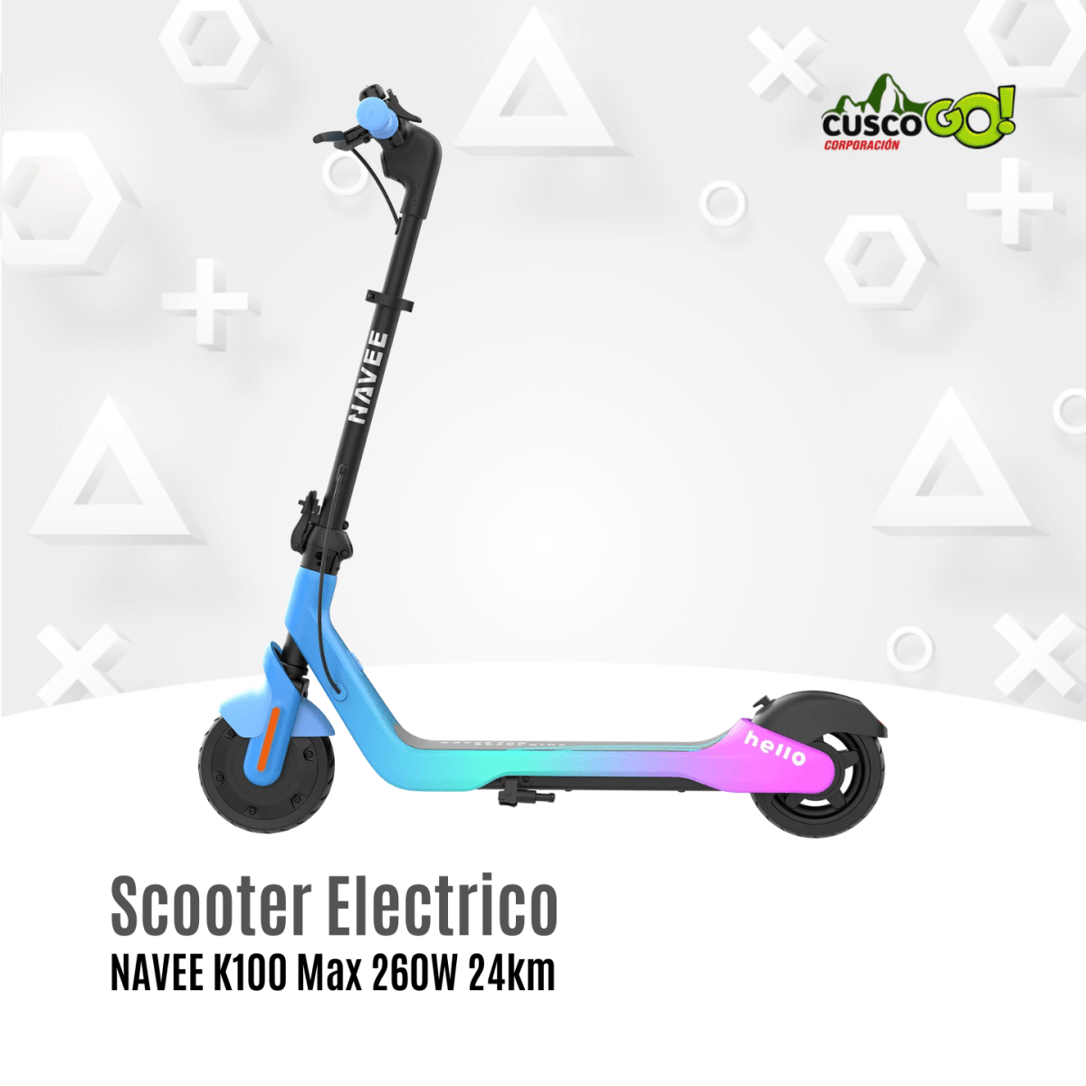 Scooter Eléctrico para Niños NAVEE K100 Max 260W 24km4