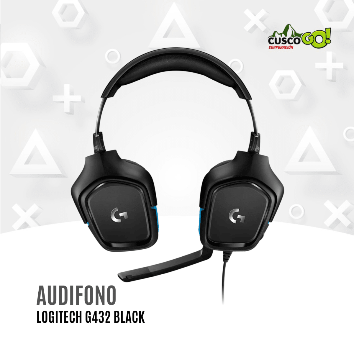 Audífonos Gamer Logitech G432 con Micrófono4