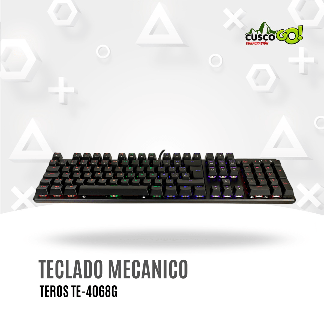 Teclado mecánico Teros TE-4068G RGB Rainbow USB HI-SPEED en Español3