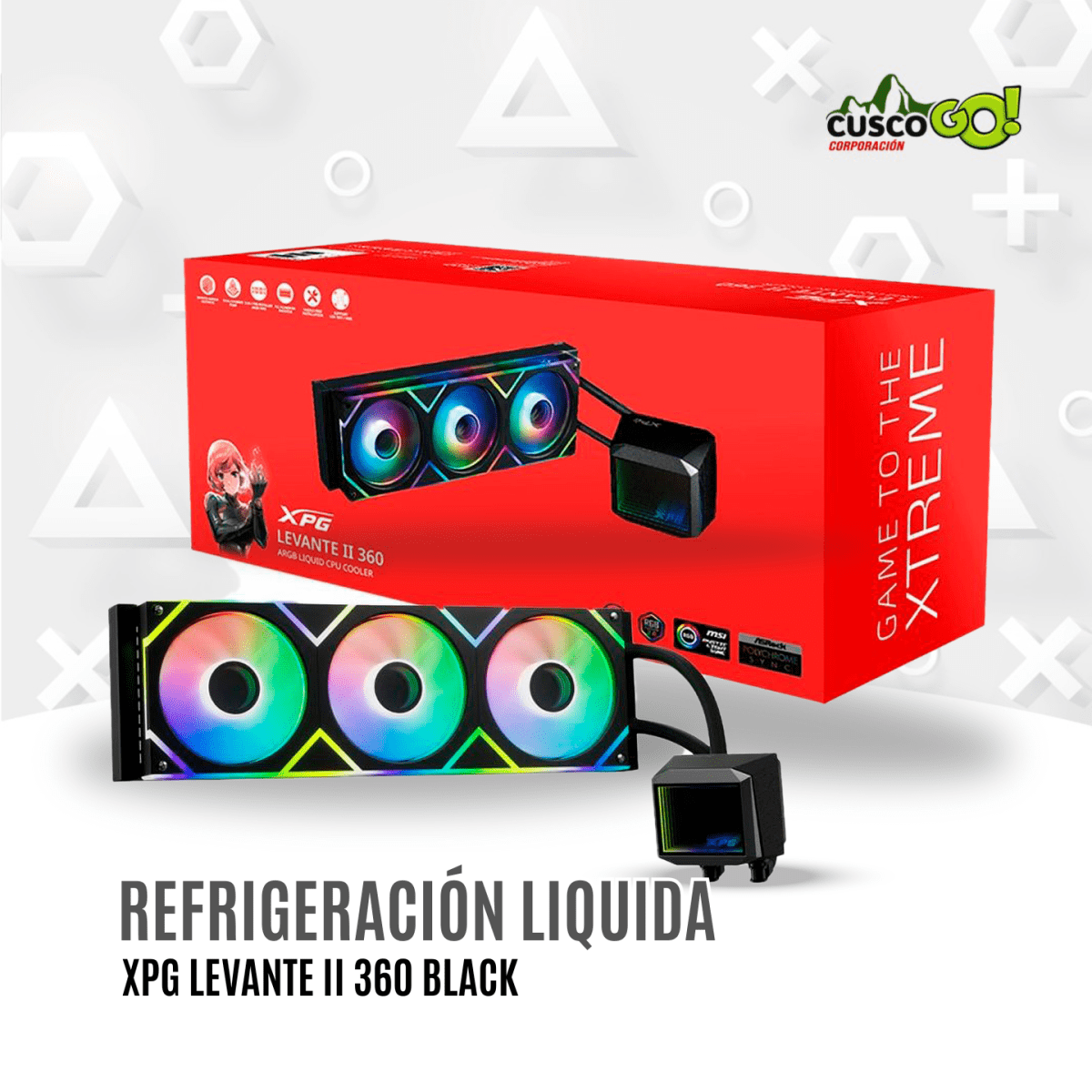 Refrigeración Liquida ADATA XPG Levante II 360 Negro3