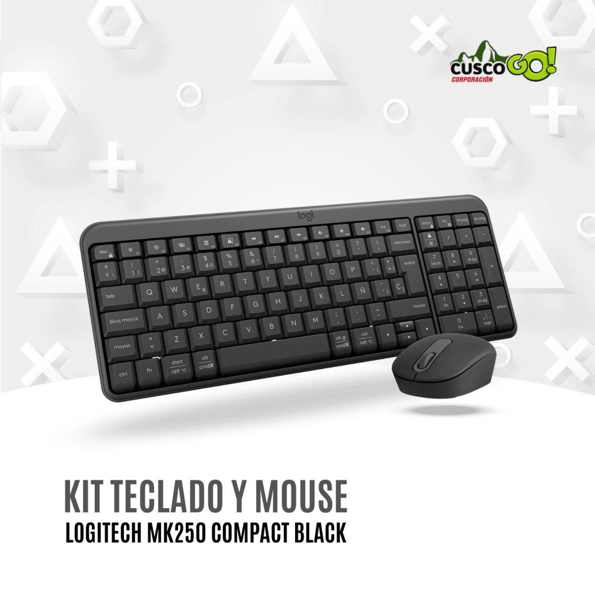 Kit Teclado y Mouse Logitech MK250 Bluetooth USB Negro2