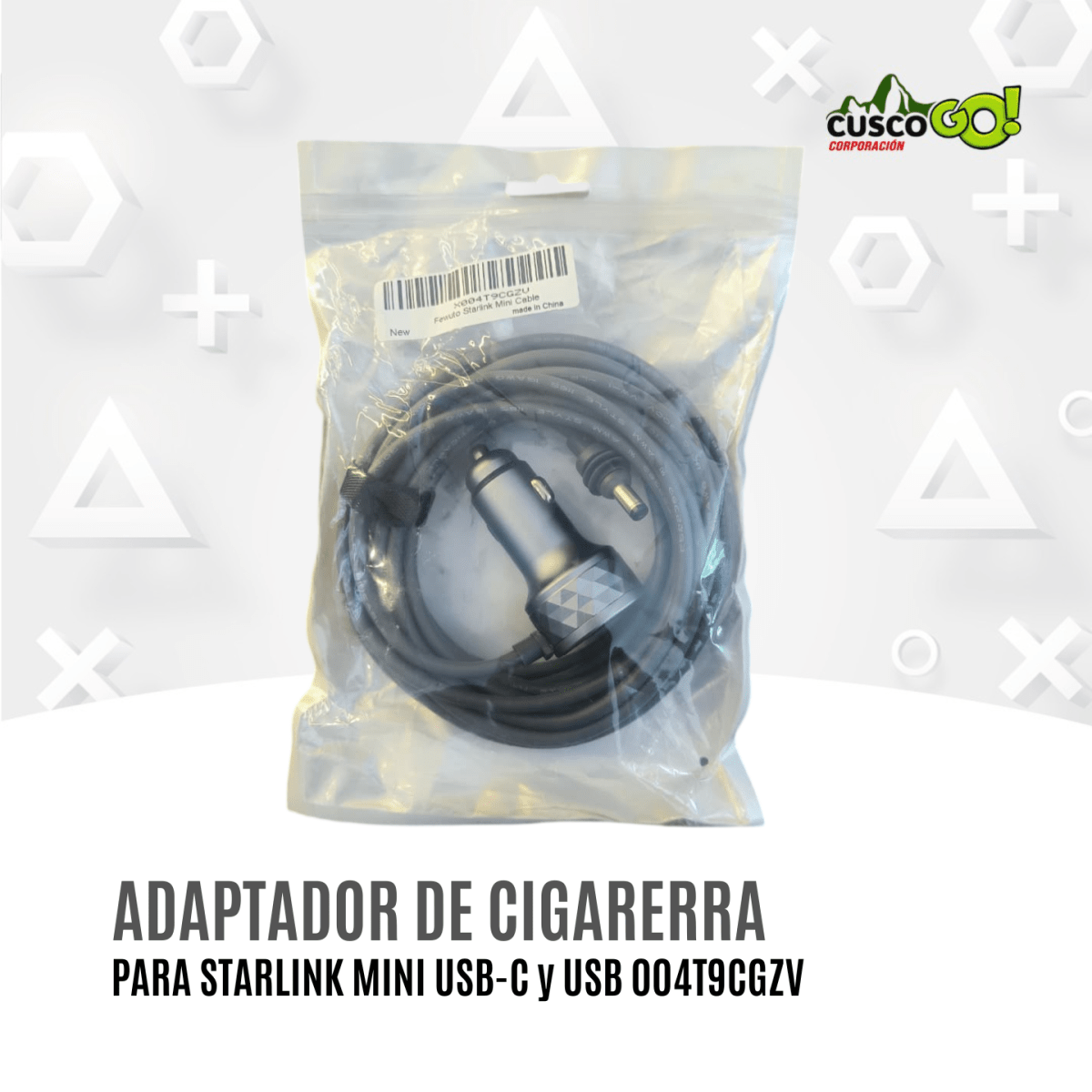Adaptador de Cigarrera para Starlink Mini USB-C y USB4