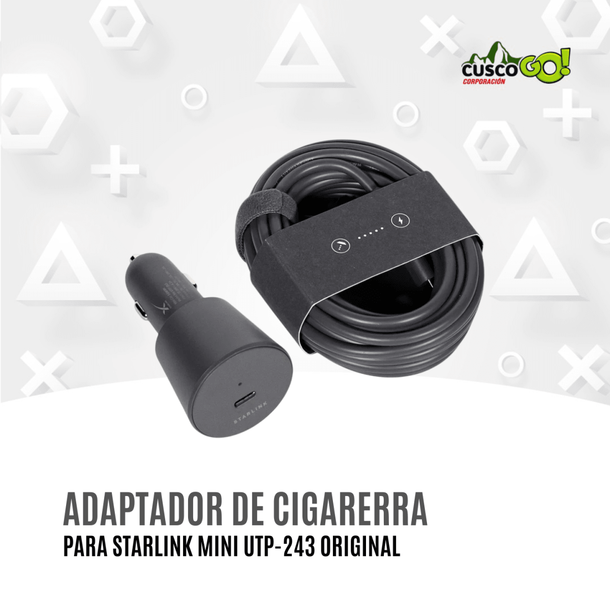 Adaptador Original Starlink Mini para Cigarrera de Auto 0