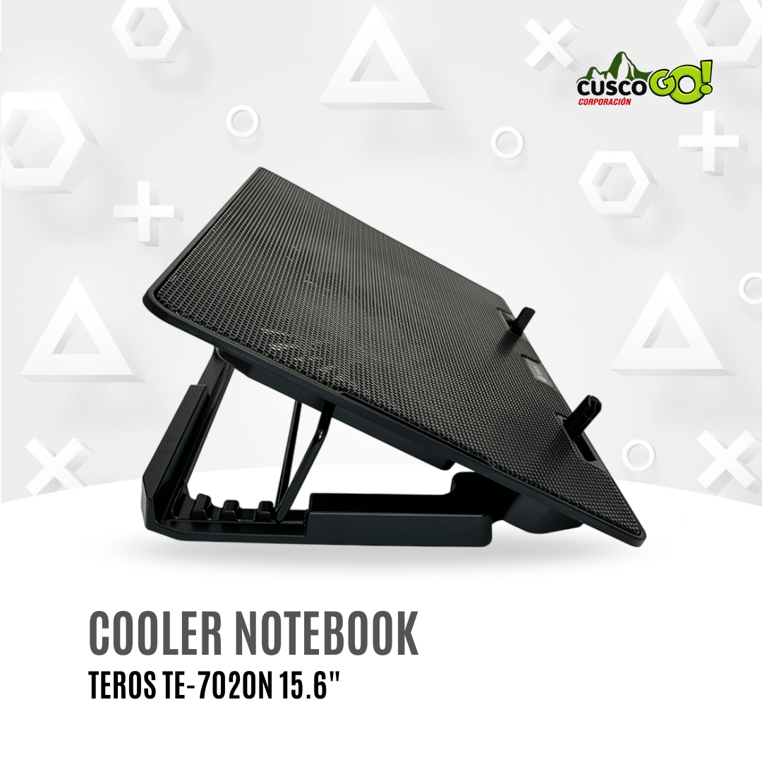 Cooler para laptop Teros TE-7020N 2 ventiladores USB hasta 15 pulgadas2