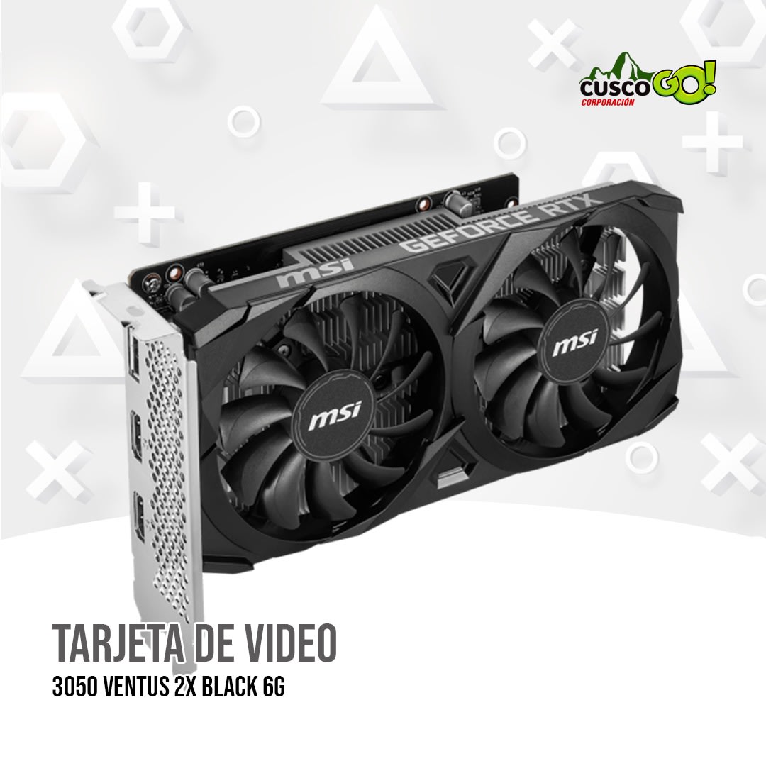 Tarjeta de Video MSI GeForce RTX 3050 Ventus 2X 6G OC 6GB GDDR6 PCIe 42