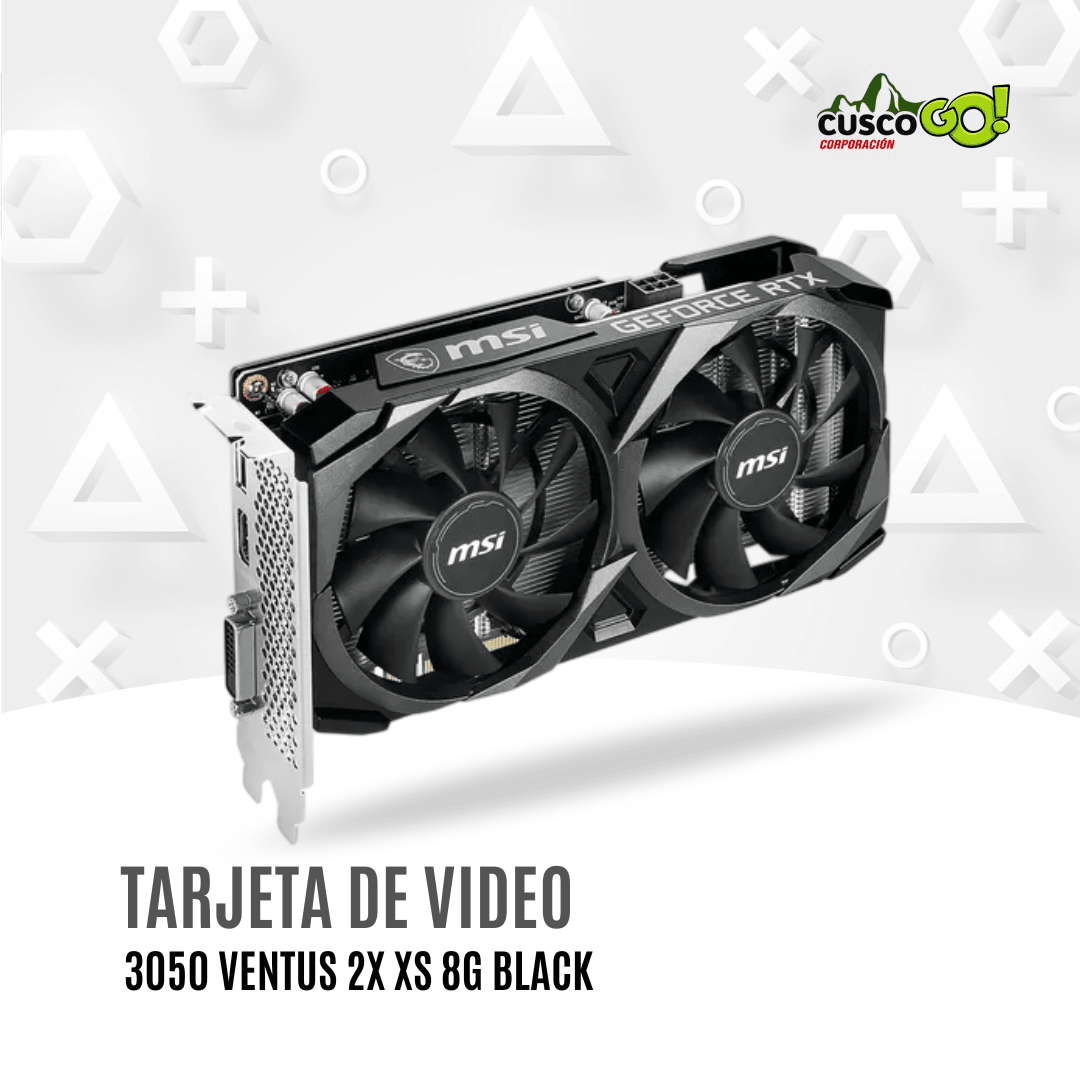 Tarjeta Grafica MSI GeForce RTX 3050 Ventus 2X XS 8G OC GDDR6 PCIe 43