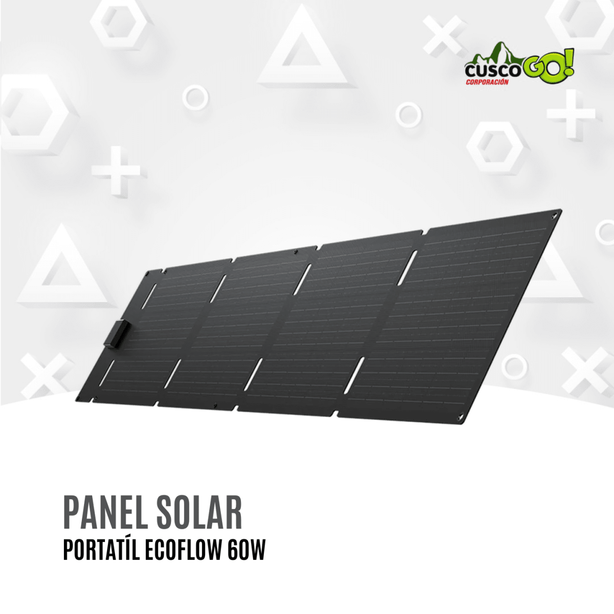 Panel Solar Portátil EcoFlow 60W para Estaciones de Energía 0