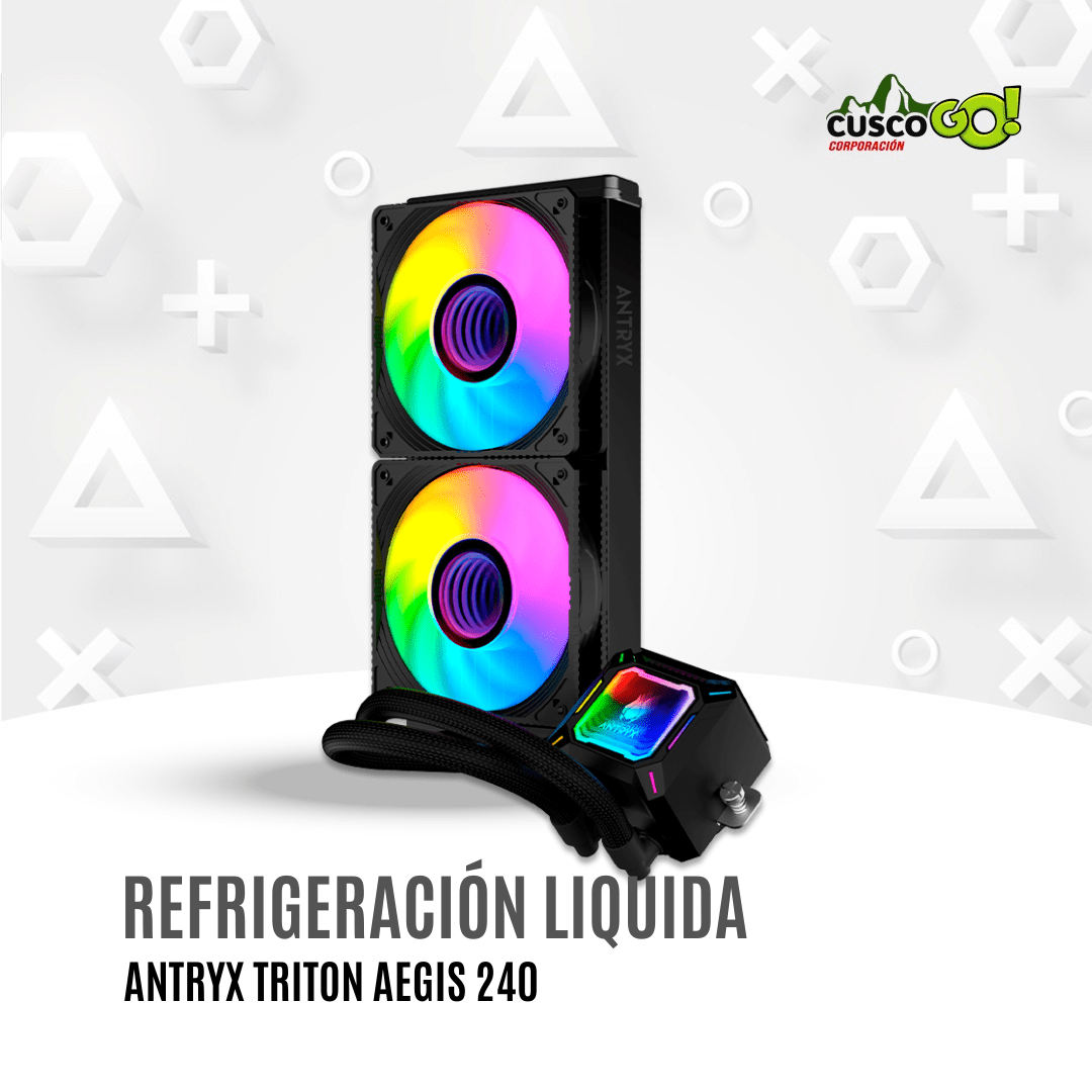 Refrigeracion liquida Antryx Triton Aegis 240 AIO 240mm ARGB de alto rendimiento2