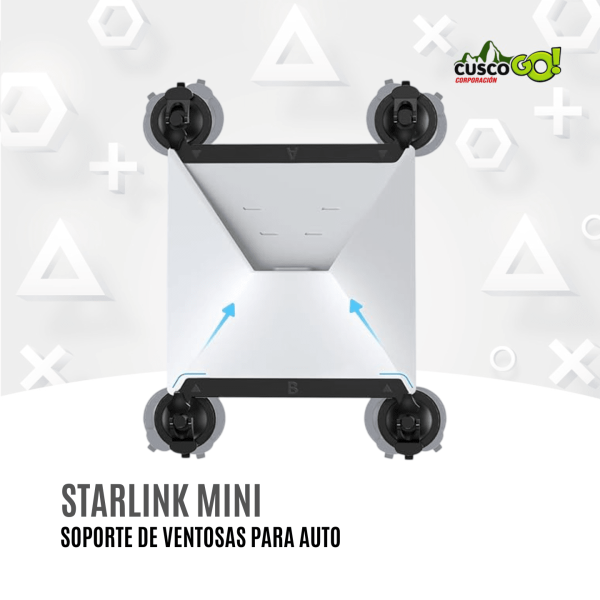 Kit de Montaje para Auto con Ventosas para Starlink Mini2