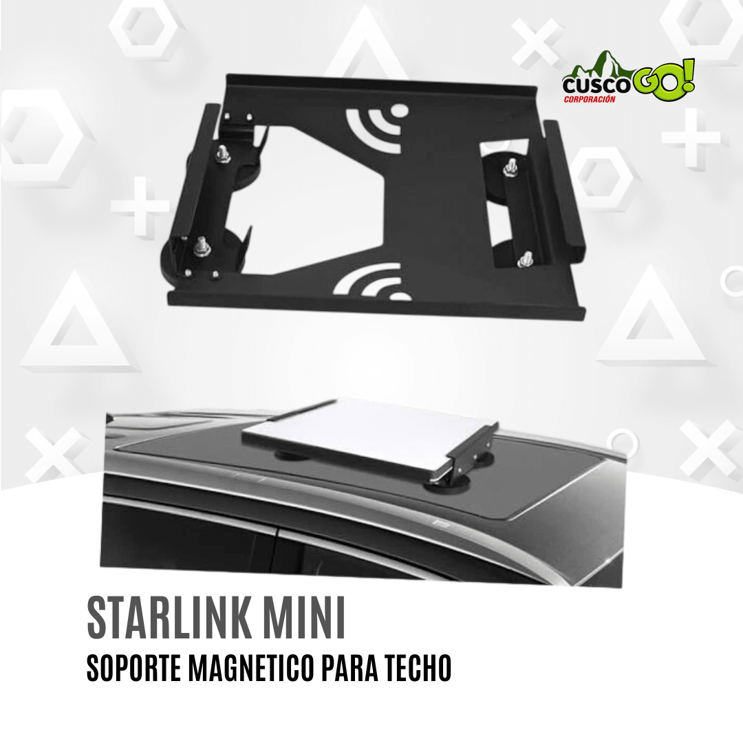Soporte magnético para Starlink Mini de techo con imanes y goma protectora2