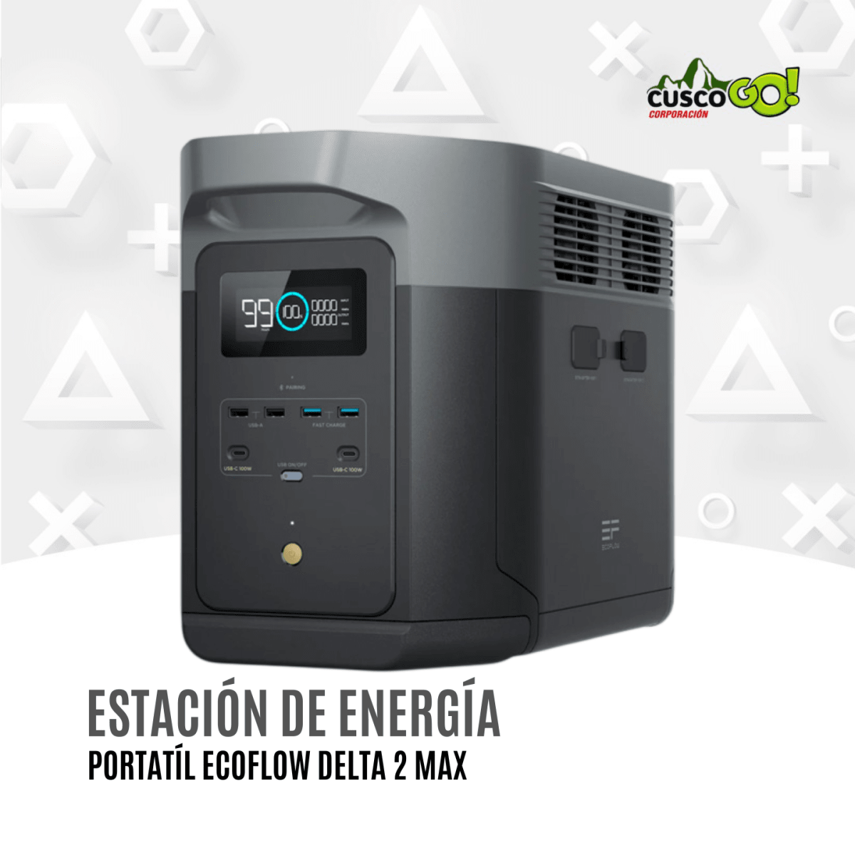 Estación de Energía Portátil EcoFlow DELTA 2 Max de Alta Capacidad3