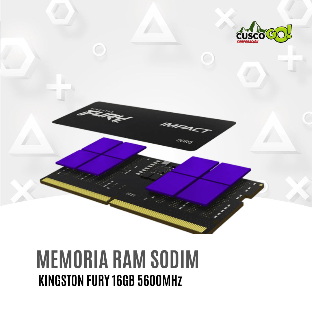 Memoria RAM Kingston FURY Impact 16GB DDR5 5600MHz SODIMM2