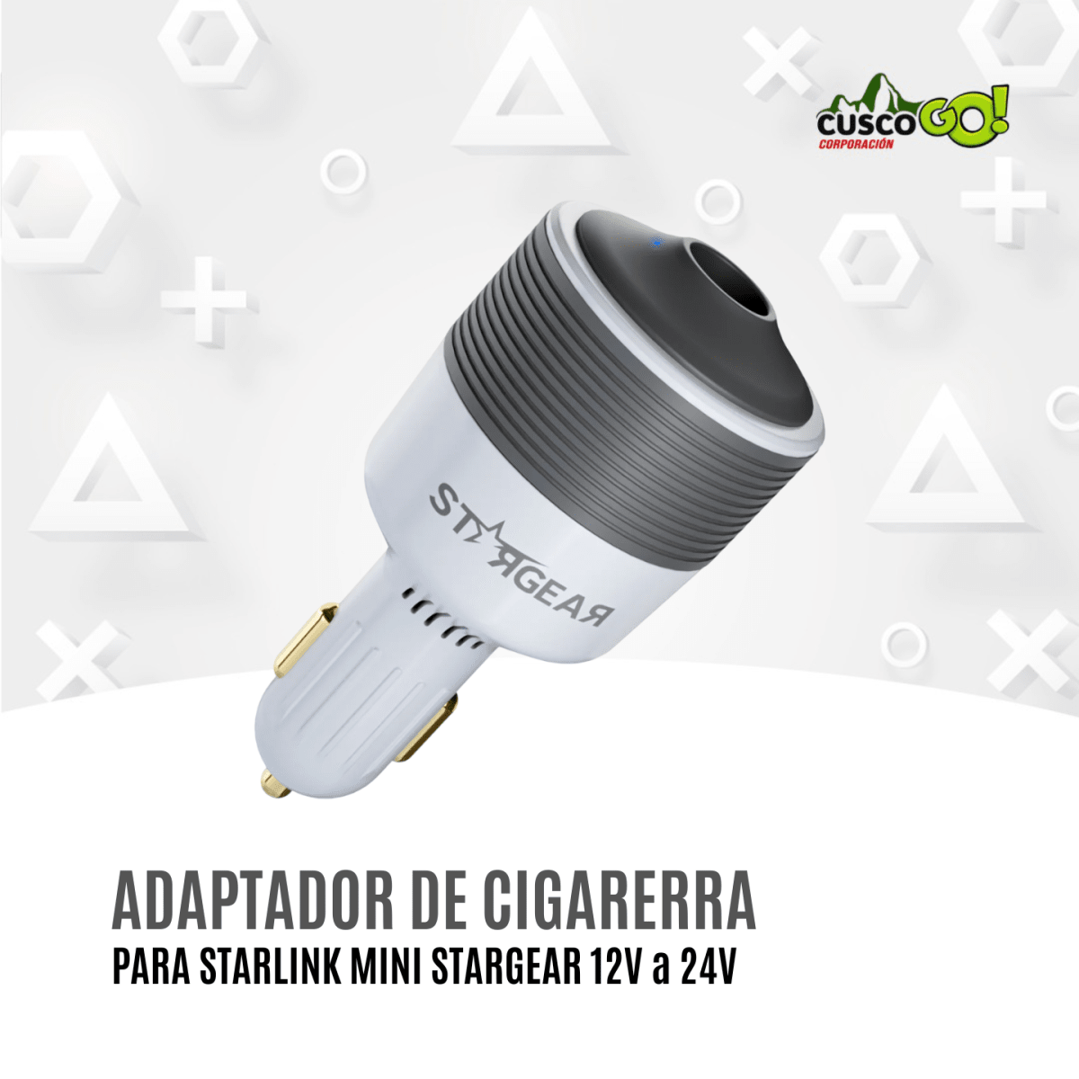 Adaptador De Cigarrera para Starlink Mini Stargear 12V a 24V 0