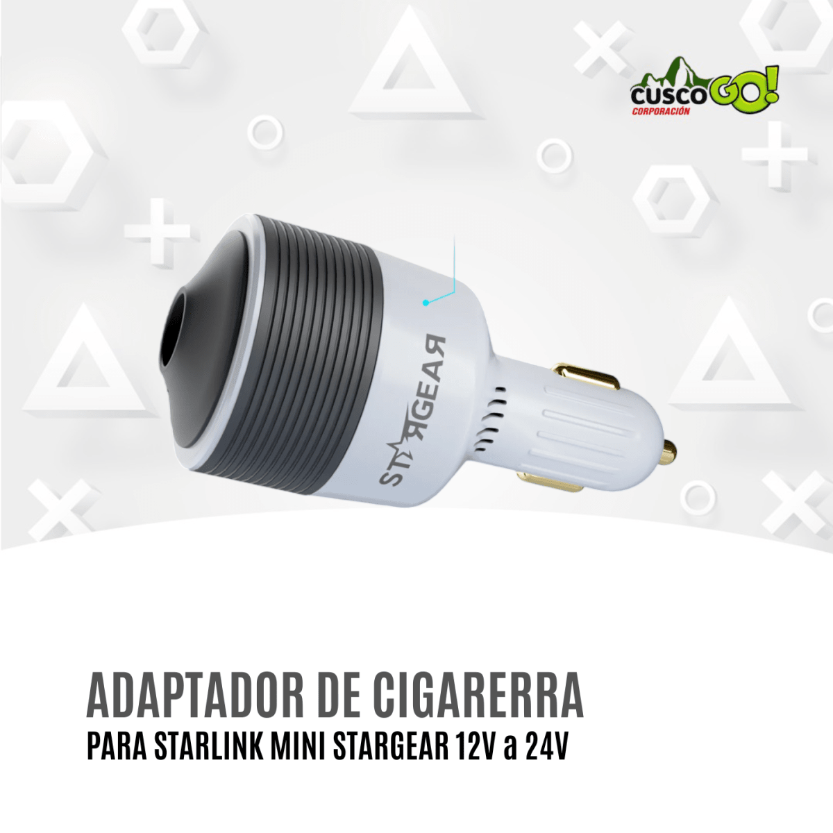 Adaptador De Cigarrera para Starlink Mini Stargear 12V a 24V2