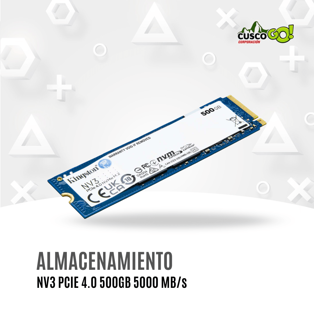 SSD Kingston NV3 500GB PCIe 4 NVMe 5000MBs M23