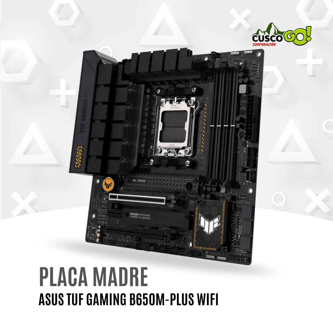 Placa madre ASUS TUF Gaming B650M PLUS WiFi AM5 mATX DDR52