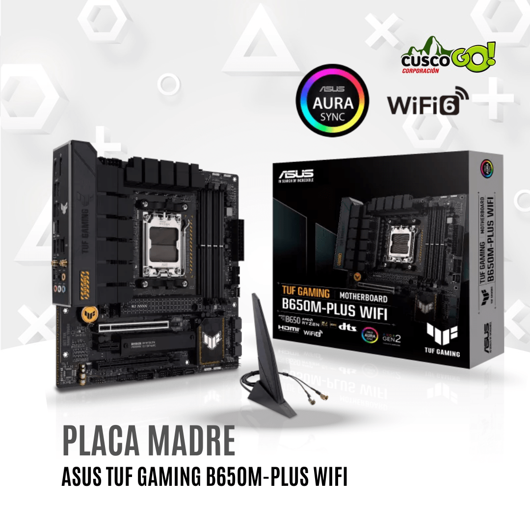 Placa madre ASUS TUF Gaming B650M PLUS WiFi AM5 mATX DDR5 0