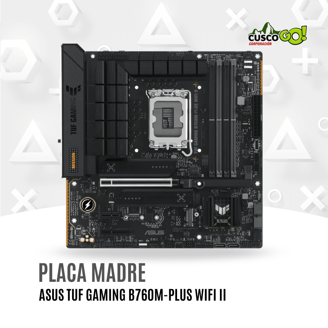 Placa madre ASUS TUF Gaming B760M PLUS WiFi II LGA1700 DDR5 mATX2