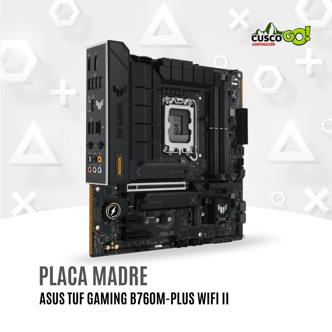 Placa madre ASUS TUF Gaming B760M PLUS WiFi II LGA1700 DDR5 mATX3