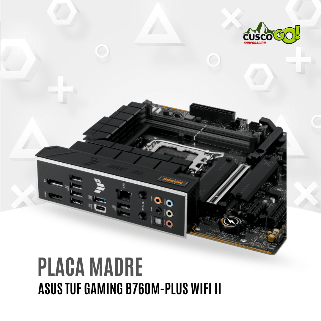 Placa madre ASUS TUF Gaming B760M PLUS WiFi II LGA1700 DDR5 mATX4