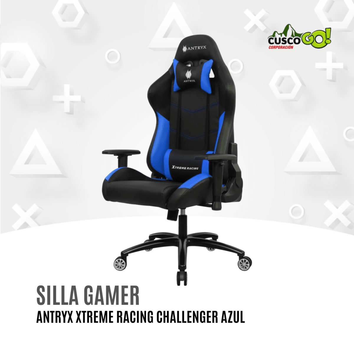 Silla Gamer Antryx Xtreme Racing Challenger Azul4