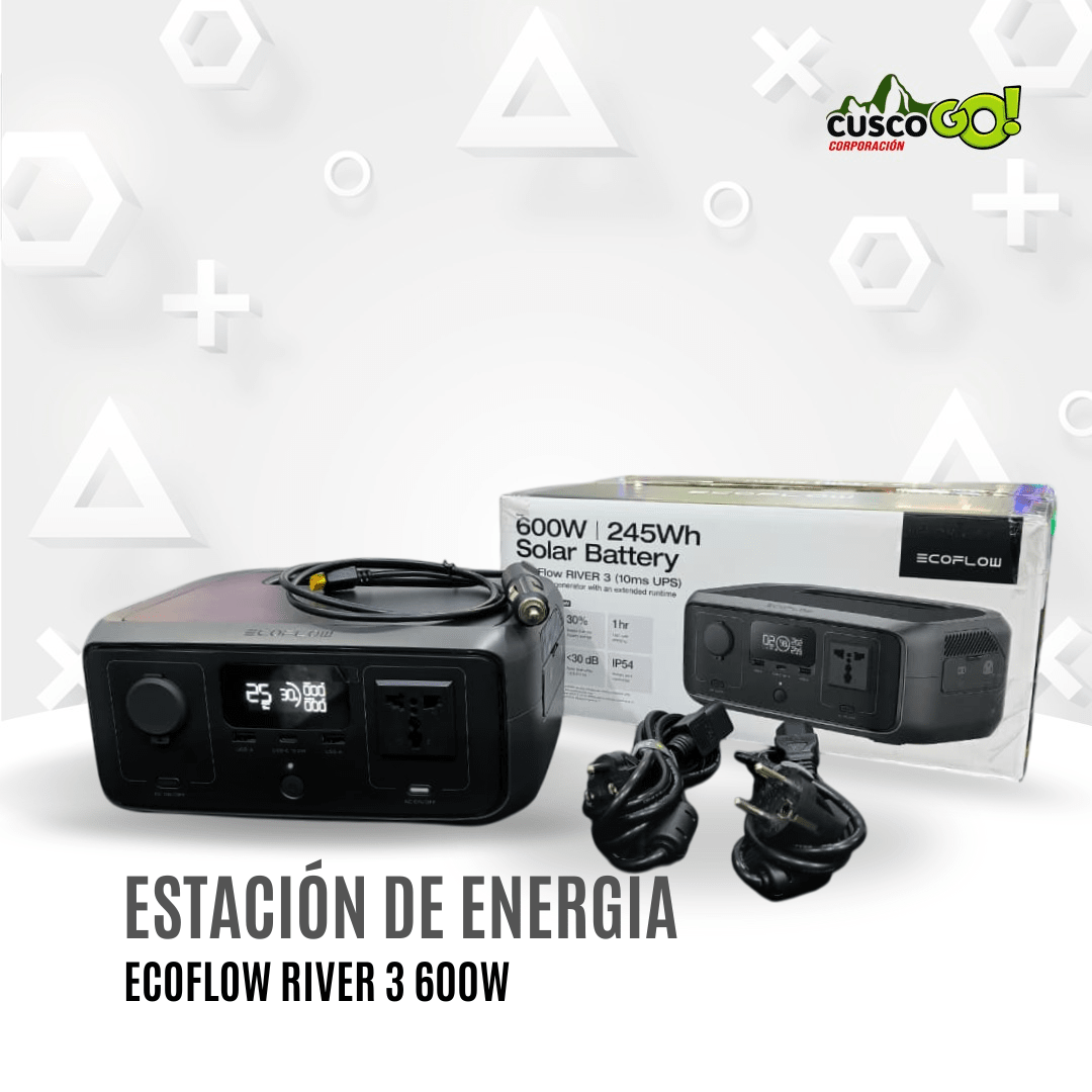 Estación de energía portátil EcoFlow River 3 600W 245Wh5