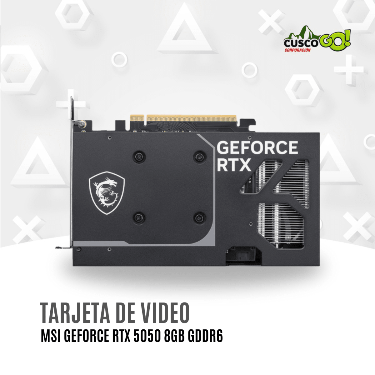 Tarjeta de Video MSI GeForce RTX 5050 Ventus 2X OC 8GB GDDR62
