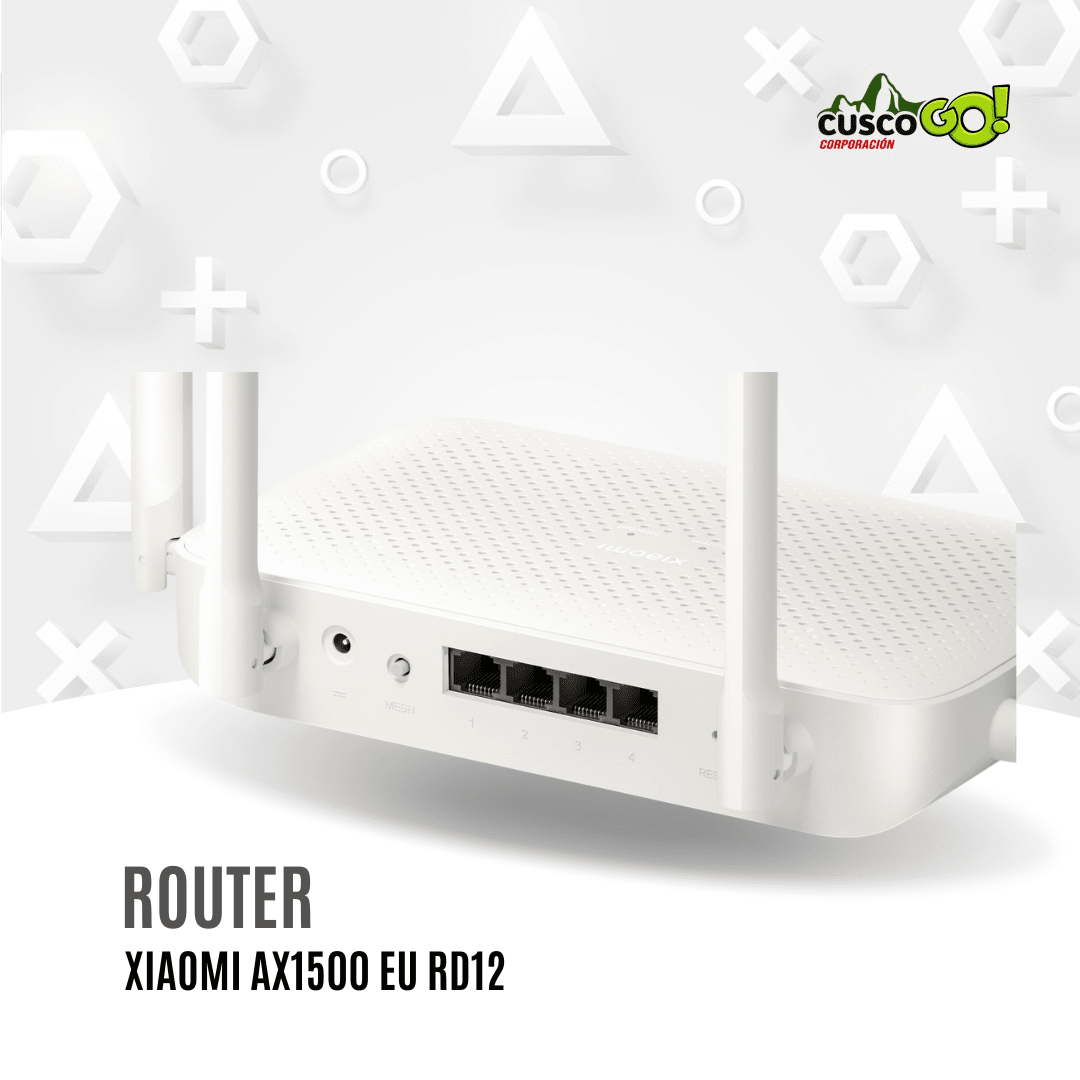 Router Xiaomi AX1500 EU RD12 WiFi 6 doble banda alta velocidad3