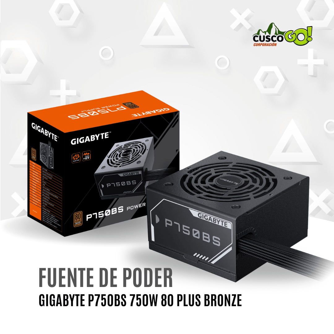 Fuente de poder Gigabyte P750BS 750W ATX 80 Plus Bronze4