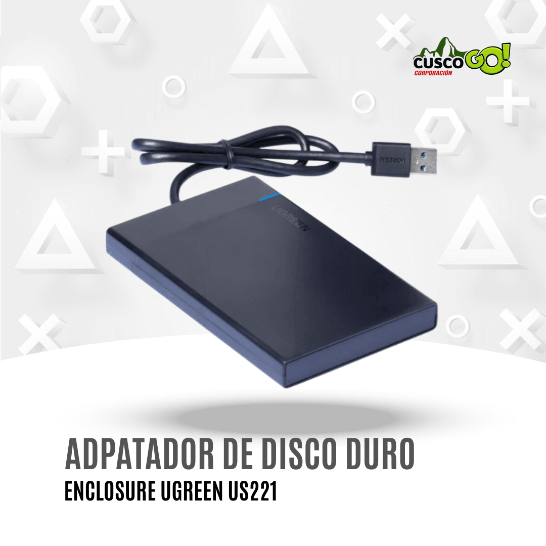 Adaptador Enclosure Ugreen US221 para disco duro y SSD 0