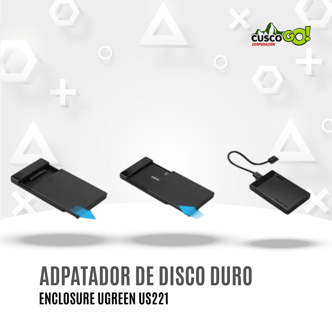 Adaptador Enclosure Ugreen US221 para disco duro y SSD2